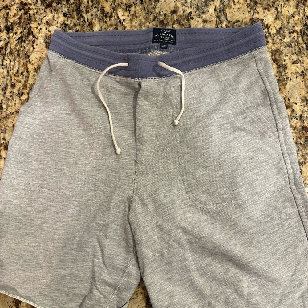J. Crew Gray Athletic Shorts with Soft Cotton-Blend